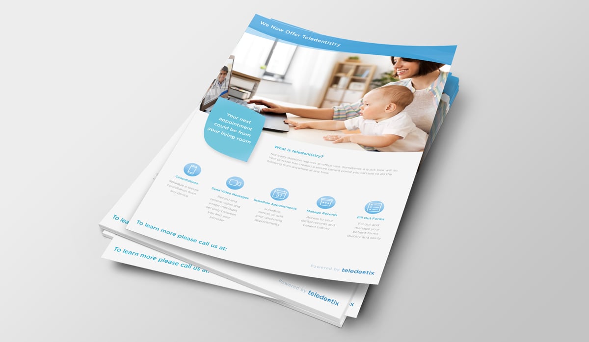 Teledentistry Promotional Flyer Download